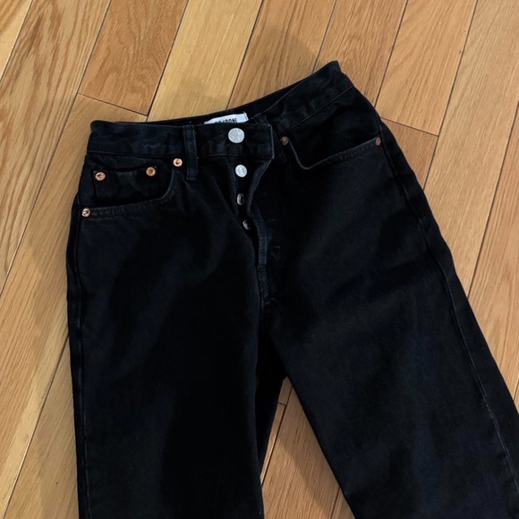 Re/Done Black Straight Leg Jeans - Picture 5 of 6